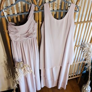 Bridesmaid Dress Minimalist Nude Blush Gown Patra